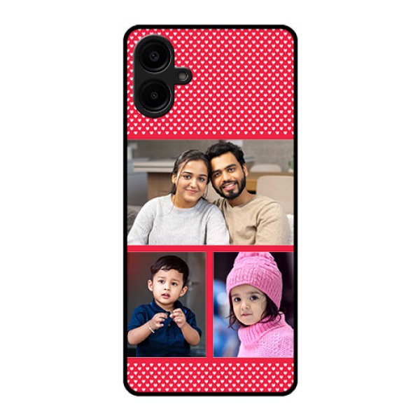 Galaxy M06 Custom Glass Phone Case - Bulk Photo Upload Design