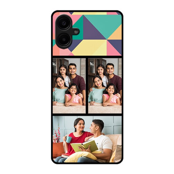 Galaxy M06 Custom Glass Phone Case - Bulk Pic Upload Design