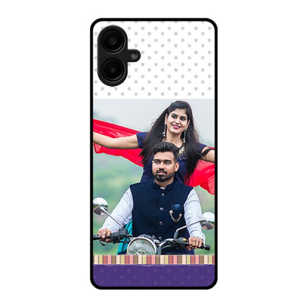Galaxy M06 Custom Glass Phone Case - Cute Family Design