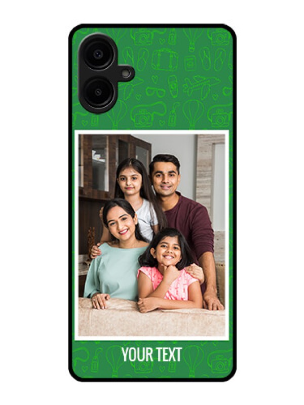 Custom Galaxy M06 Custom Glass Phone Case - Picture Upload Design