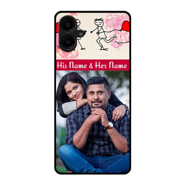 Galaxy M06 Custom Glass Phone Case - You And Me Case Design Galaxy M06 Custom Glass Phone Case - You And Me Case Design
