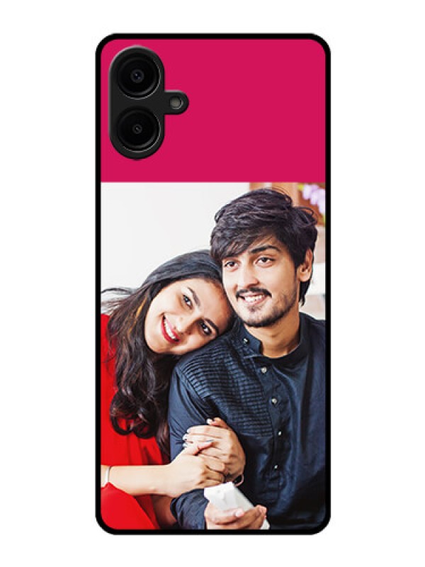 Custom Galaxy M06 Custom Glass Phone Case - Anniversary Cover Design