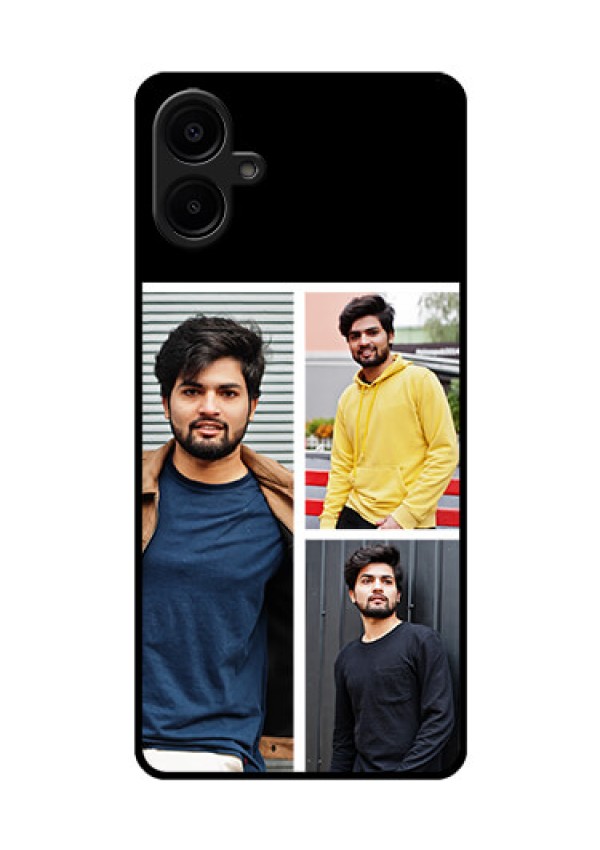 Galaxy M06 Custom Glass Phone Case - Upload Multiple Picture Design