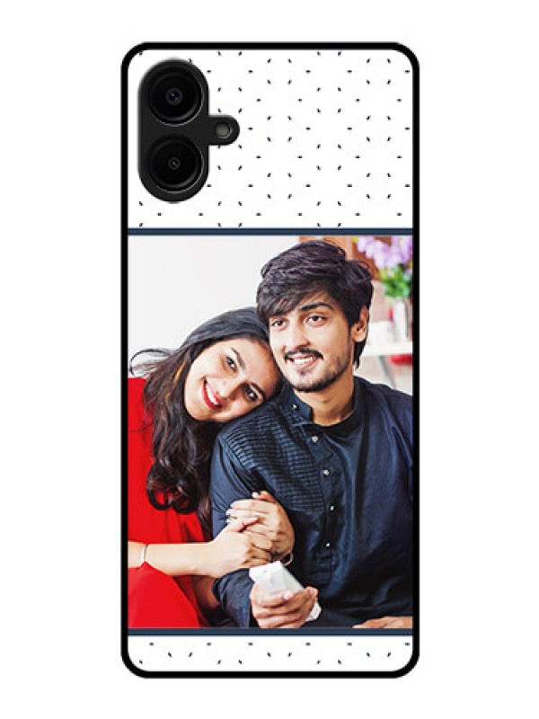 Custom Galaxy M06 Custom Glass Phone Case - Premium Dot Design