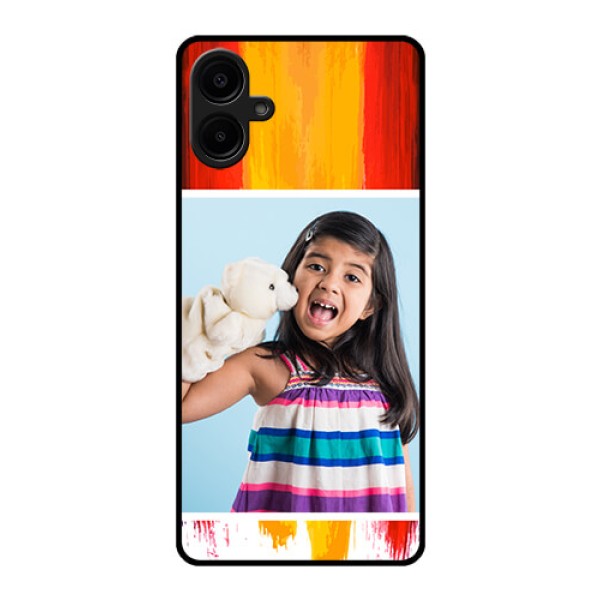 Galaxy M06 Custom Glass Phone Case - Multi Color Design