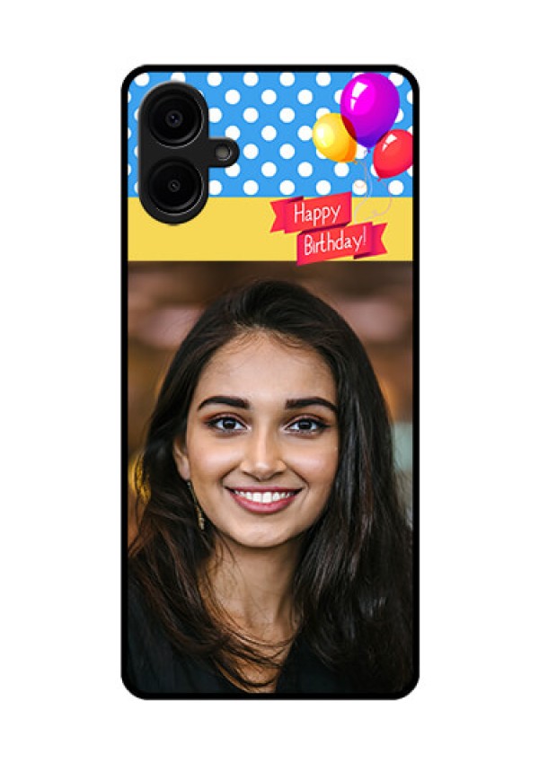 Galaxy M06 Custom Glass Phone Case - Happy Birthday Design