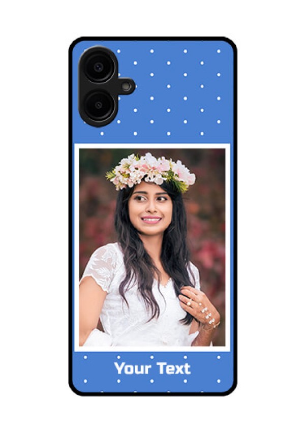 Galaxy M06 Custom Glass Phone Case - Polka Dots Design