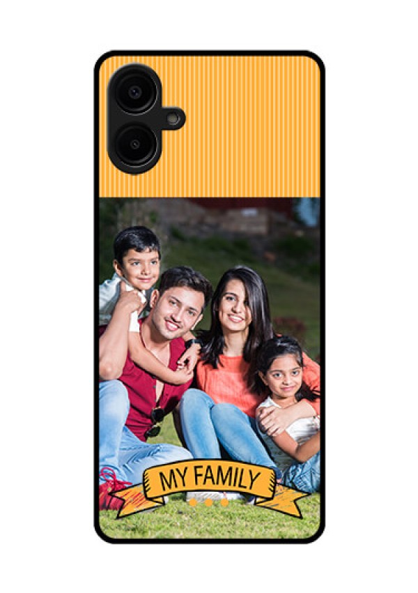Galaxy M06 Custom Glass Phone Case - My Family Design