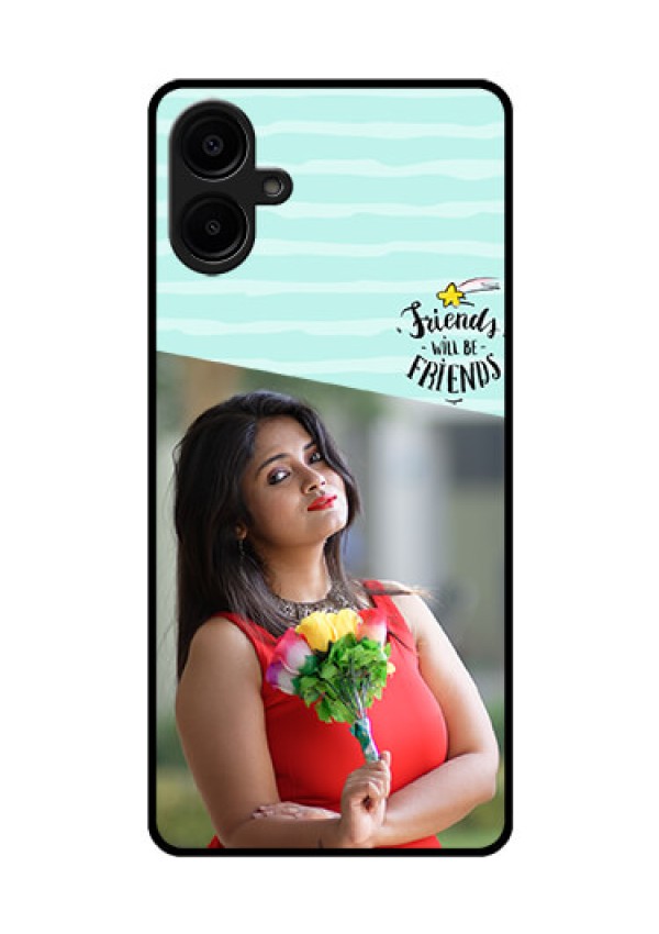 Galaxy M06 Custom Glass Phone Case - Friends Picture Icon Design
