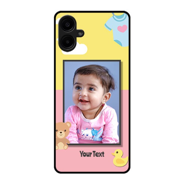 Galaxy M06 Custom Glass Phone Case - Kids 2 Color Design