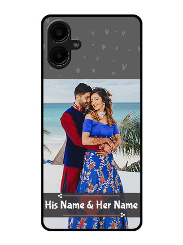 Custom Galaxy M06 Custom Glass Phone Case - Buy Love Design With Photo Online