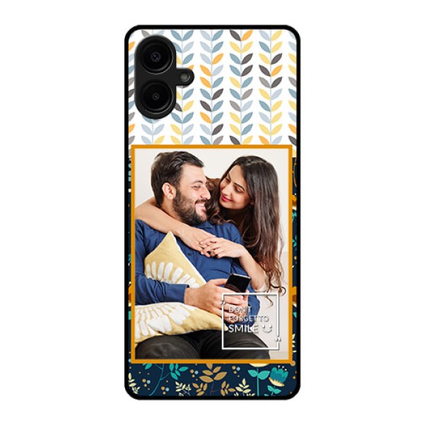 Galaxy M06 Custom Glass Phone Case - Pattern Design