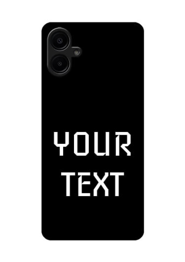 Galaxy M06 Custom Glass Phone Case - Your Name Design