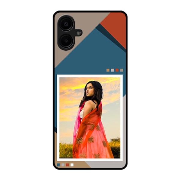 Galaxy M06 Custom Glass Phone Case - Retro Color Pallet Design Galaxy M06 Custom Glass Phone Case - Retro Color Pallet Design