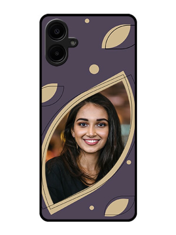 Custom Galaxy M06 Custom Glass Phone Case - Falling Leaf Design