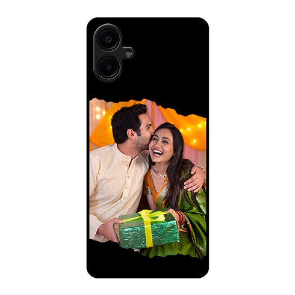 Galaxy M06 Custom Glass Phone Case - Tear - Off Design
