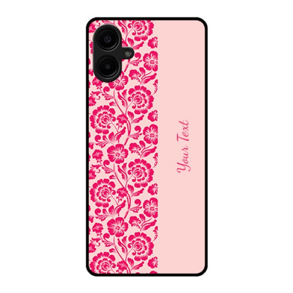 Galaxy M06 Custom Glass Phone Case - Attractive Floral Pattern Design Galaxy M06 Custom Glass Phone Case - Attractive Floral Pattern Design