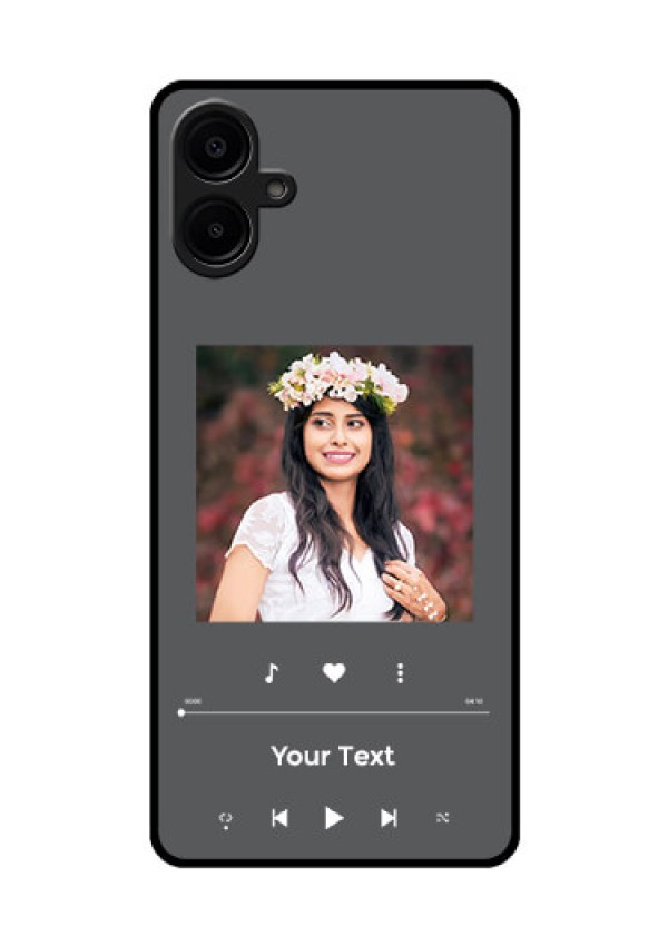 Galaxy M06 Custom Glass Phone Case - Play The Music Design