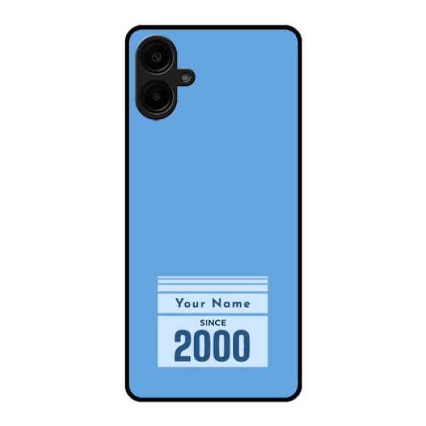 Galaxy M06 Custom Glass Phone Case - Custom Year Of Birth Design