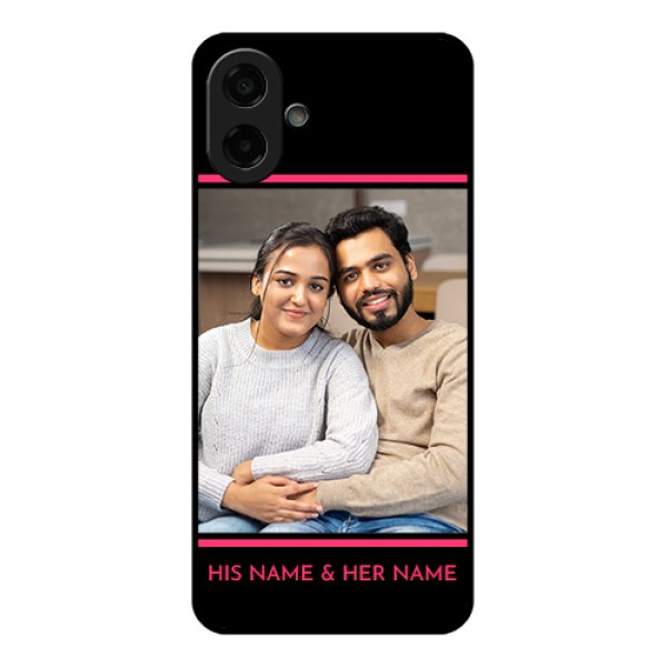 Samsung Galaxy M07 Custom Glass Phone Case - With Add Text Design