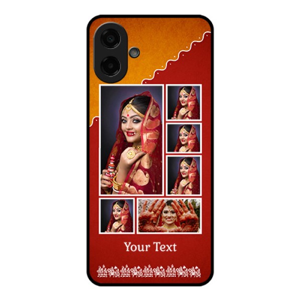 Samsung Galaxy M07 Custom Glass Phone Case - Wedding Pic Upload Design Samsung Galaxy M07 Custom Glass Phone Case - Wedding Pic Upload Design