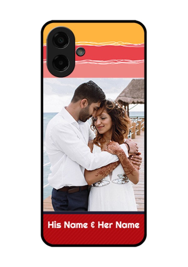 Samsung Galaxy M07 Custom Glass Phone Case - Colorful Case Design