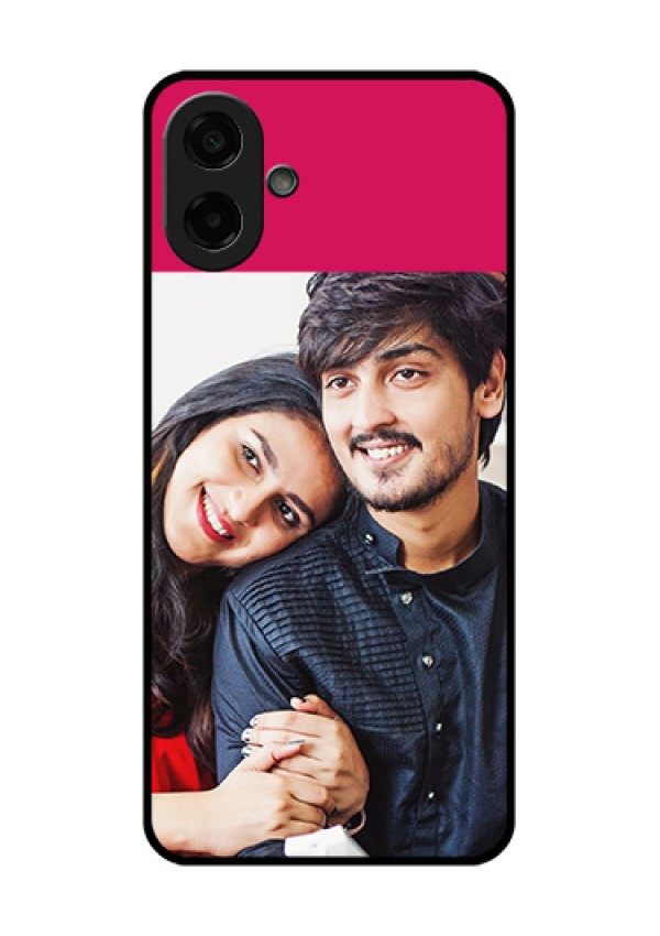 Samsung Galaxy M07 Custom Glass Phone Case - Anniversary Cover Design