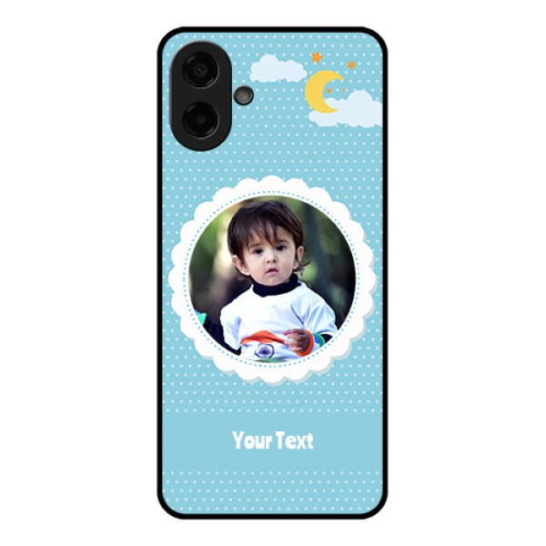 Samsung Galaxy M07 Custom Glass Phone Case - Violet Pattern Design
