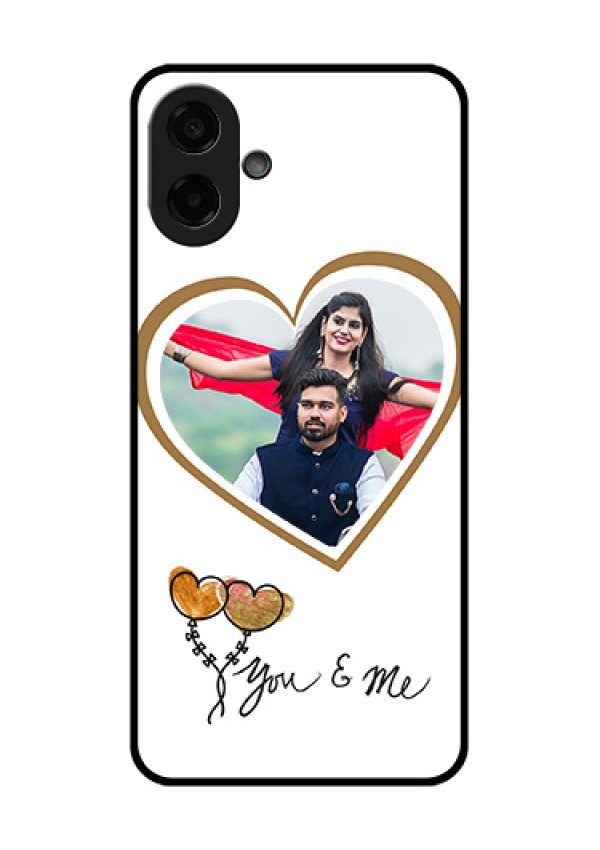 Samsung Galaxy M07 Custom Glass Phone Case - You & Me Design