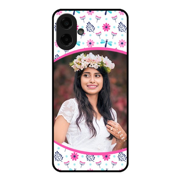 Samsung Galaxy M07 Custom Glass Phone Case - Colorful Flower Design Samsung Galaxy M07 Custom Glass Phone Case - Colorful Flower Design