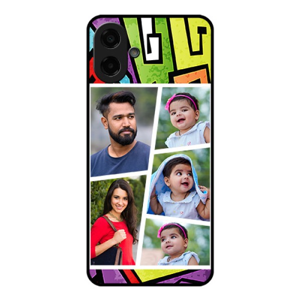 Samsung Galaxy M07 Custom Glass Phone Case - Graffiti Pattern Design Samsung Galaxy M07 Custom Glass Phone Case - Graffiti Pattern Design