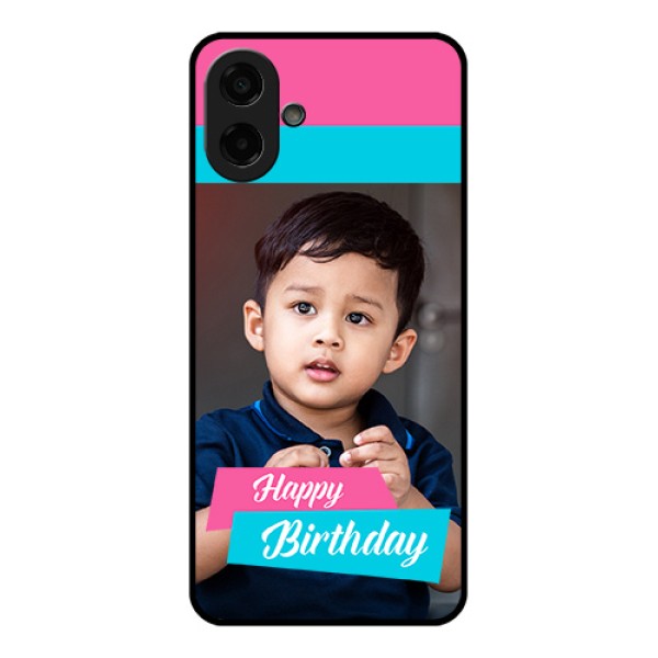 Samsung Galaxy M07 Custom Glass Phone Case - Image Holder With 2 Color Design Samsung Galaxy M07 Custom Glass Phone Case - Image Holder With 2 Color Design