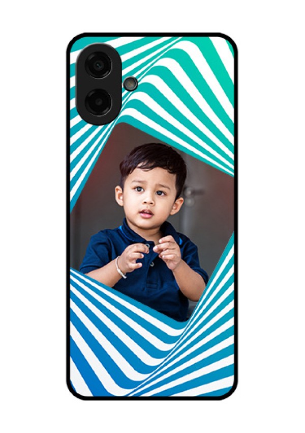 Samsung Galaxy M07 Custom Glass Phone Case - Abstract Spiral Design