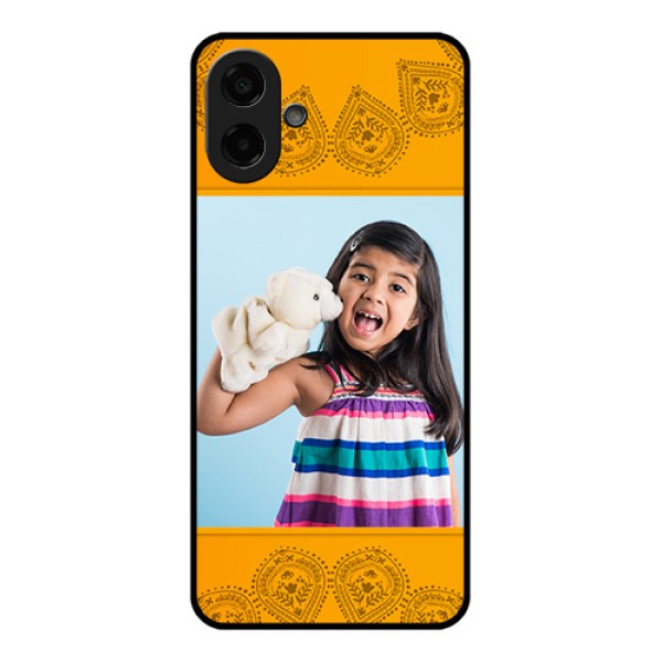Samsung Galaxy M07 Custom Glass Phone Case - Photo Wedding Design Samsung Galaxy M07 Custom Glass Phone Case - Photo Wedding Design