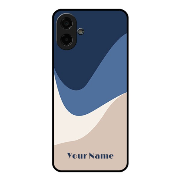 Samsung Galaxy M07 Custom Glass Phone Case - Abstract Drip Art Design Samsung Galaxy M07 Custom Glass Phone Case - Abstract Drip Art Design
