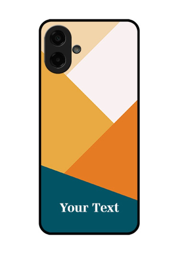 Samsung Galaxy M07 Custom Glass Phone Case - Stacked Multi - Colour Design