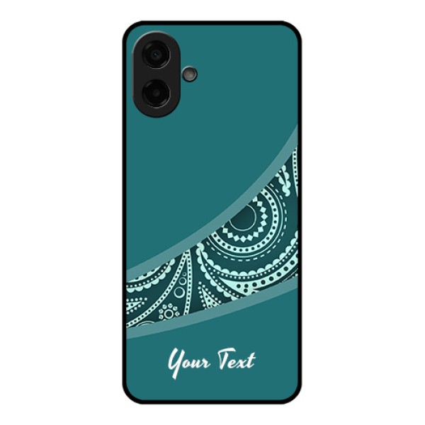 Samsung Galaxy M07 Custom Glass Phone Case - Semi Visible Floral Design