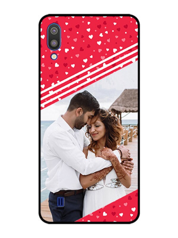 Custom Galaxy M10 Custom Glass Mobile Case - Valentines Gift Design