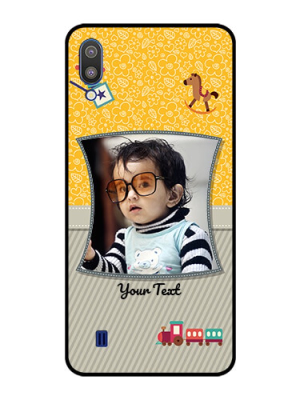 Custom Galaxy M10 Personalized Glass Phone Case - Baby Picture Upload Design