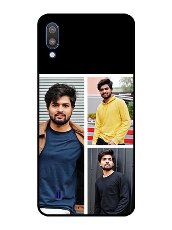 Custom Galaxy M10 Photo Printing on Glass Case - Upload Multiple Picture Design