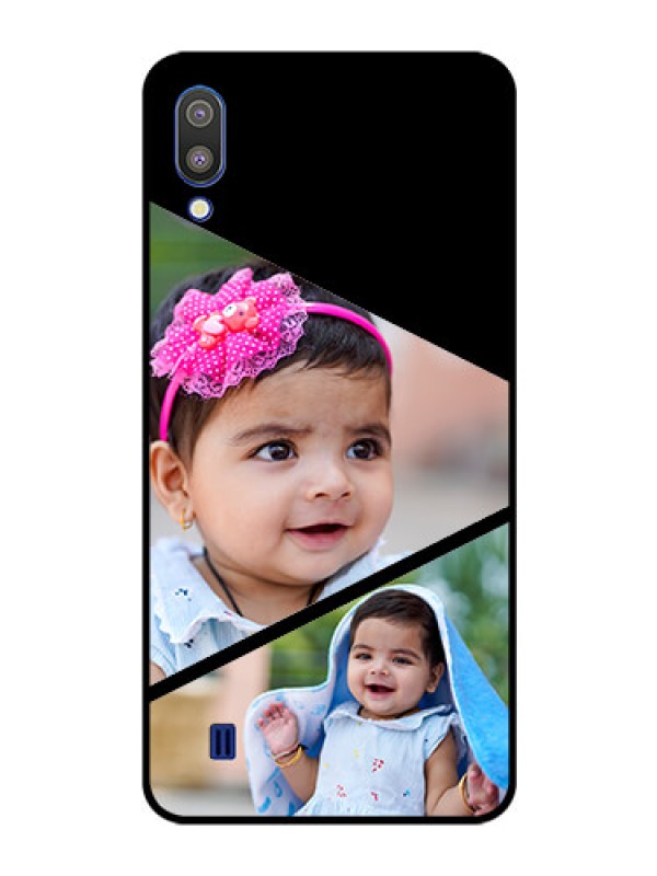 Custom Galaxy M10 Custom Glass Phone Case - Semi Cut Design