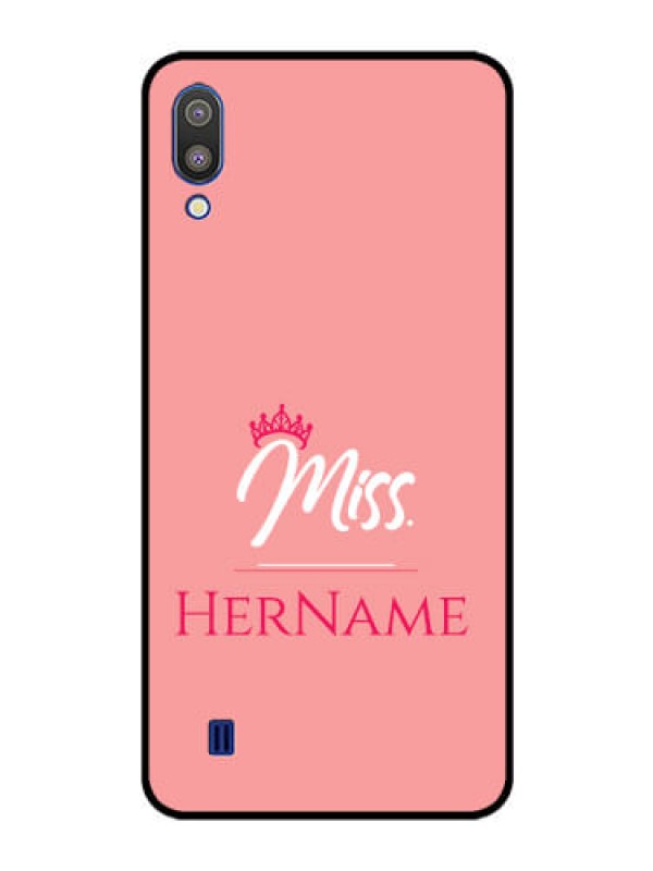 Custom Galaxy M10 Custom Glass Phone Case Mrs with Name