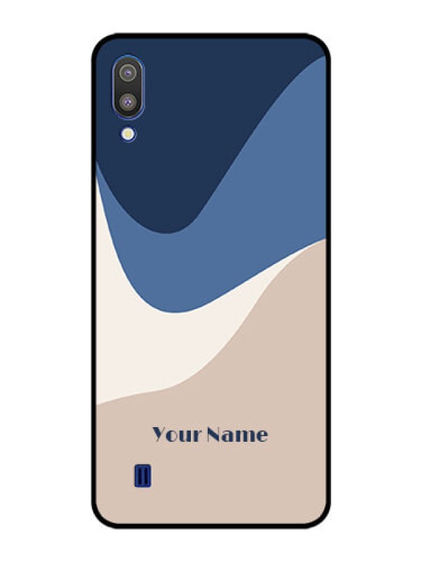 Custom Galaxy M10 Custom Glass Phone Case - Abstract Drip Art Design