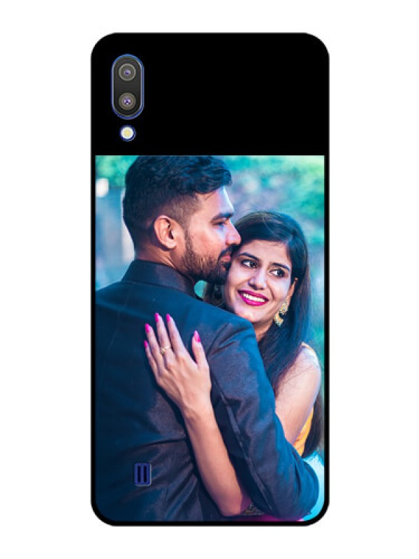 Custom Galaxy M10 Custom Glass Phone Case - Upload Full Picture With Custom Color Design