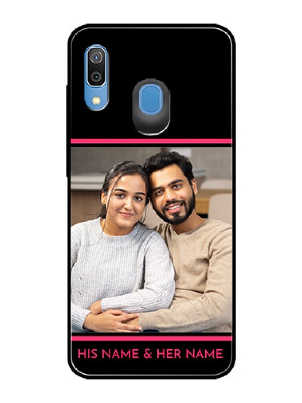 Custom Galaxy M10s Custom Glass Mobile Case  - with Add Text Design