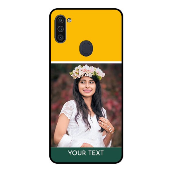 Galaxy M11 Photo Printing on Glass Case - Love You Design