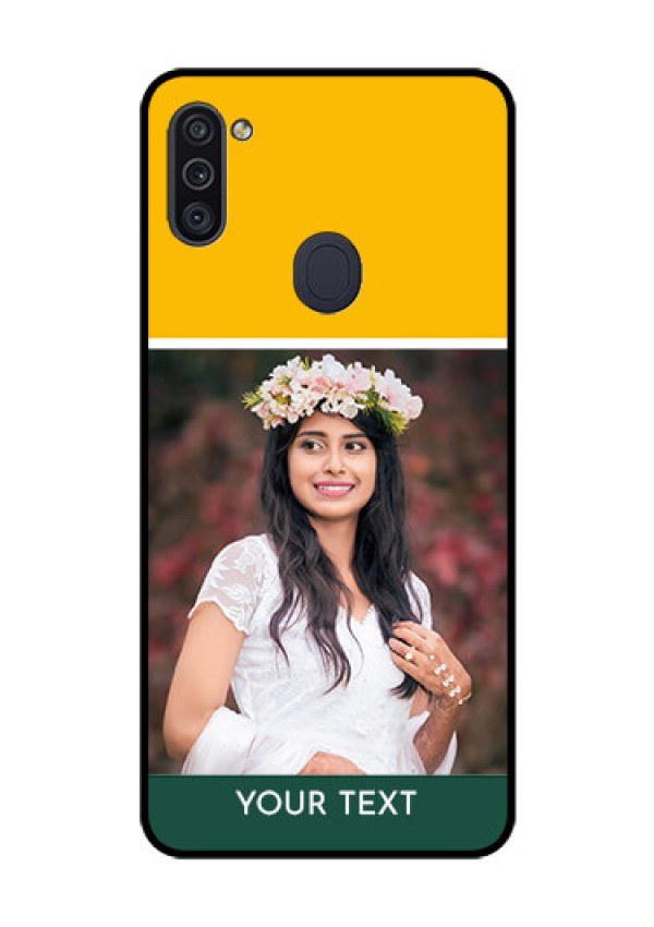 Galaxy M11 Photo Printing on Glass Case - Love You Design