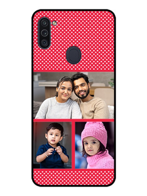 Custom Galaxy M11 Personalized Glass Phone Case - Bulk Pic Upload Design