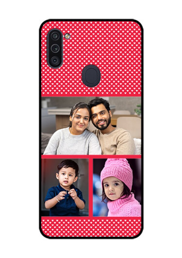Galaxy M11 Personalized Glass Phone Case - Bulk Pic Upload Design