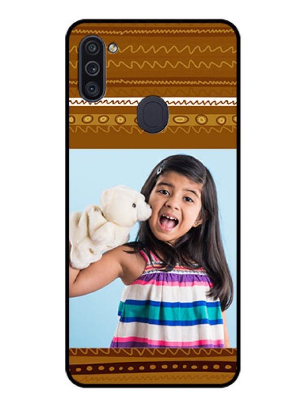 Custom Galaxy M11 Custom Glass Phone Case - Friends Picture Upload Design 